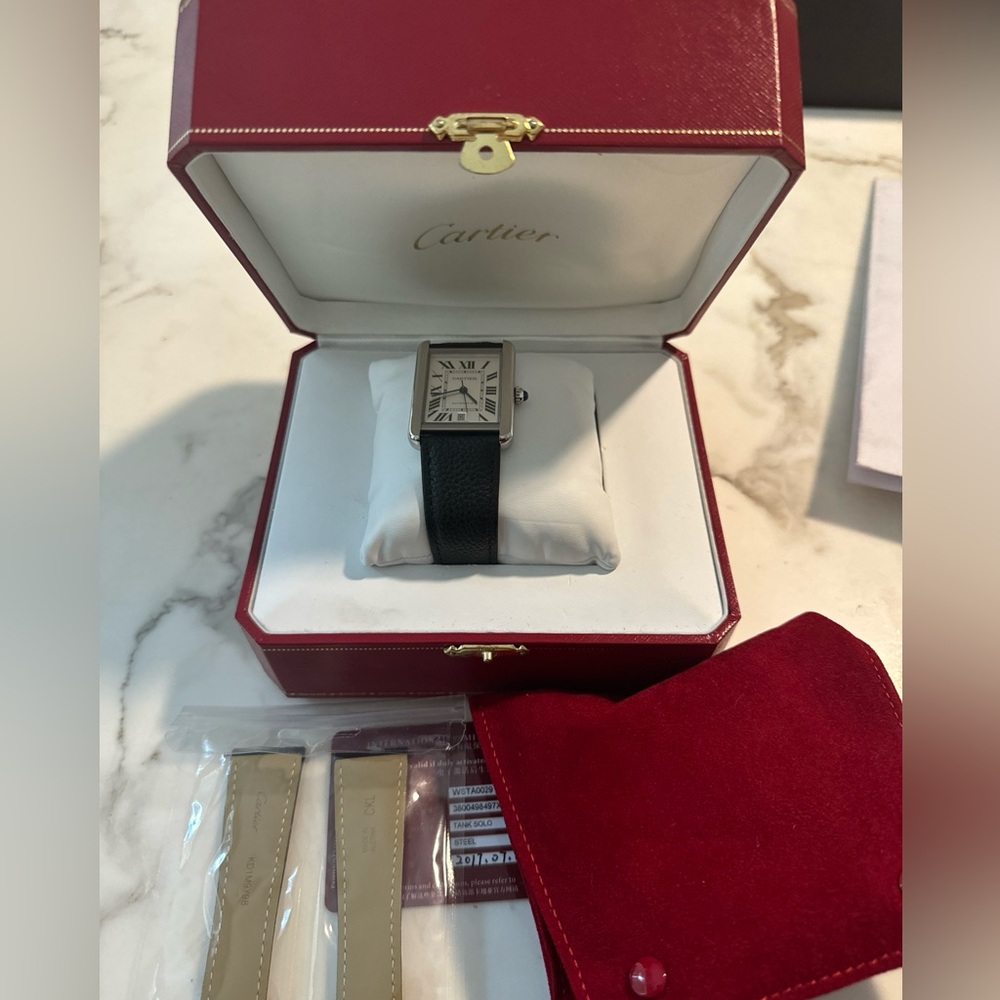 Cartier Tank Solo XL, Full Set, WSTA0029